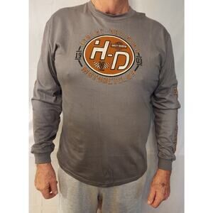 NWT New Orleans, LA Harley Davidson Men's T-Shirt Long Sleeves Size XL Gray